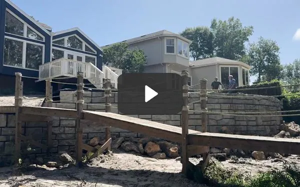Redi-Rock Retaining Wall Built in a Tidal Florida Swamp