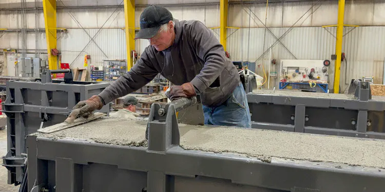 concrete in form