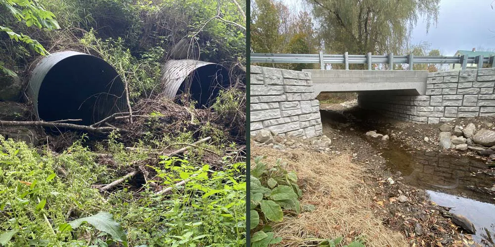 before and after velpont bridge
