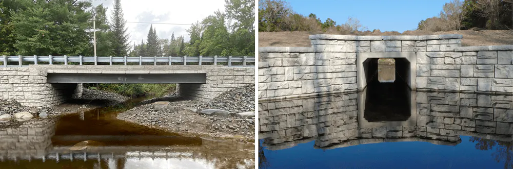 images of a velpont bridge and box culvert