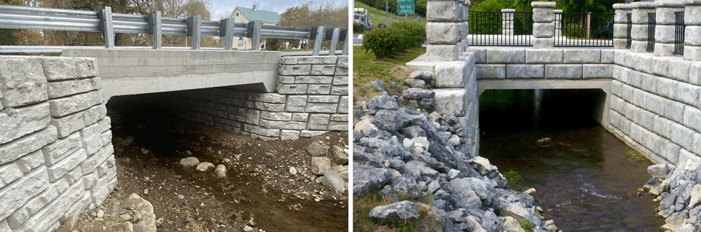 images of a velpont bridge and box culvert